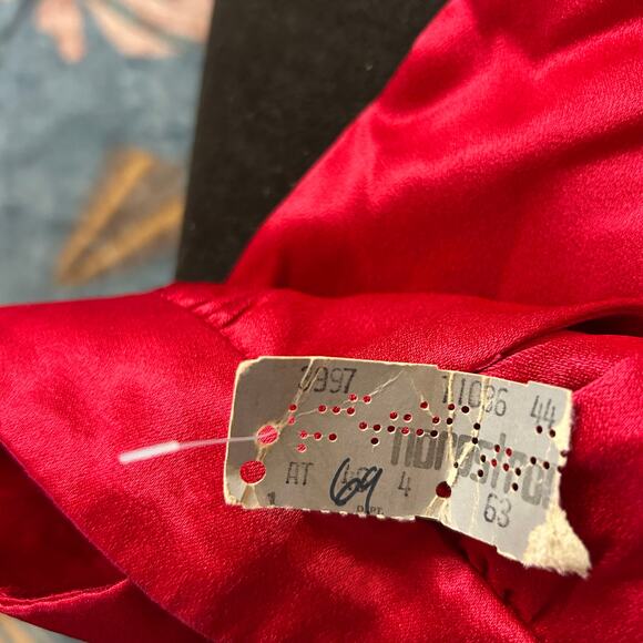 Vintage 80s Midi Skirt 24" Waist Glam Feminine Hot Pink Barbiecore Career Party - Picture 4 of 4